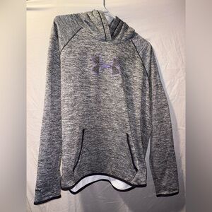 Under Armour Charcoal Hoodie with Violet Accent